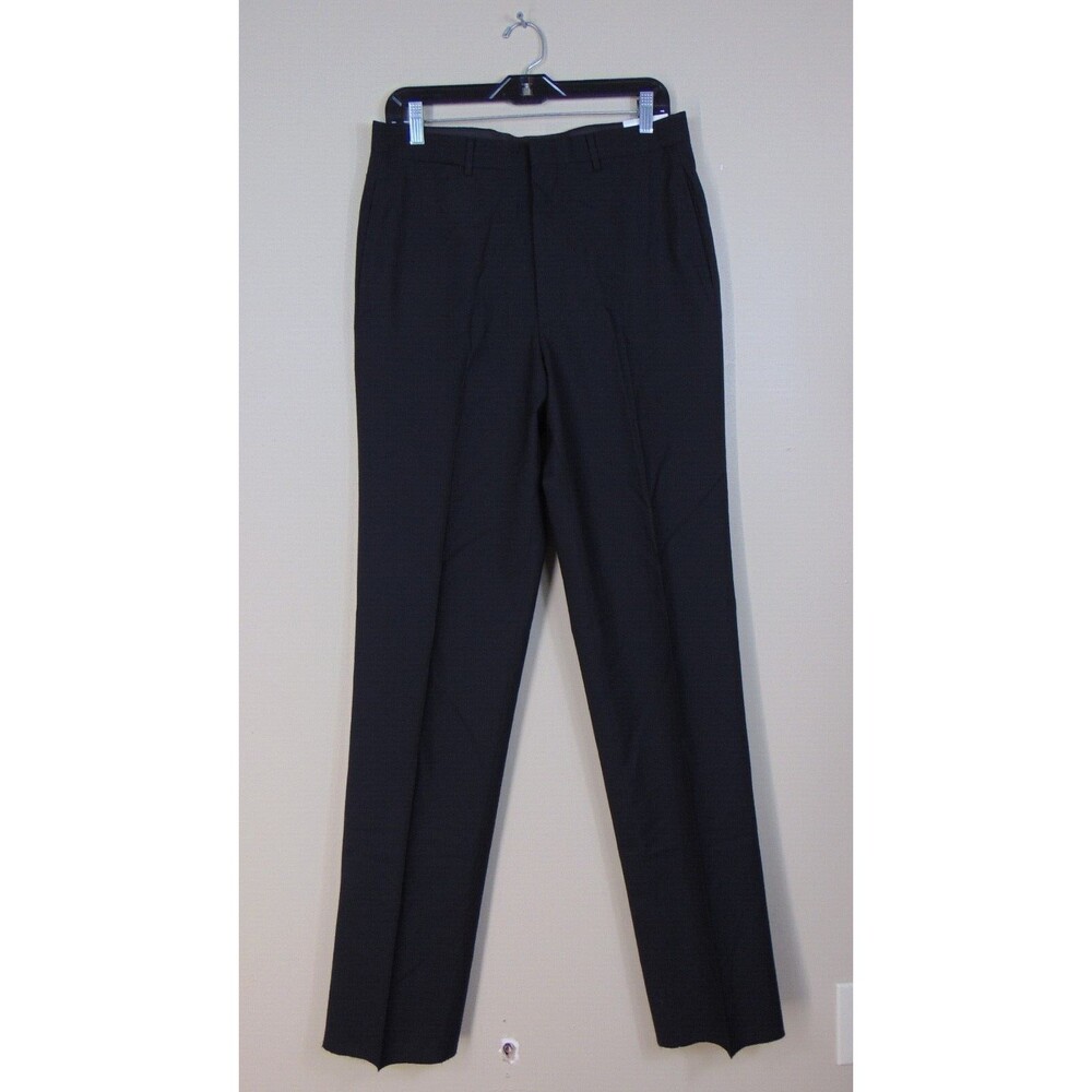 New Brooks Brothers Brooksease Career Dress Pants Mens Size 32 R Black Wool USA